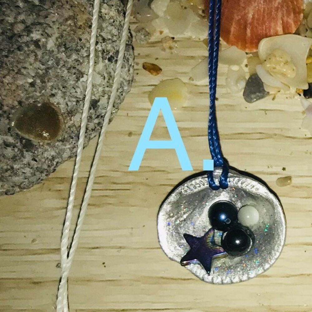 A: Authentic Seashell Dainty Necklace